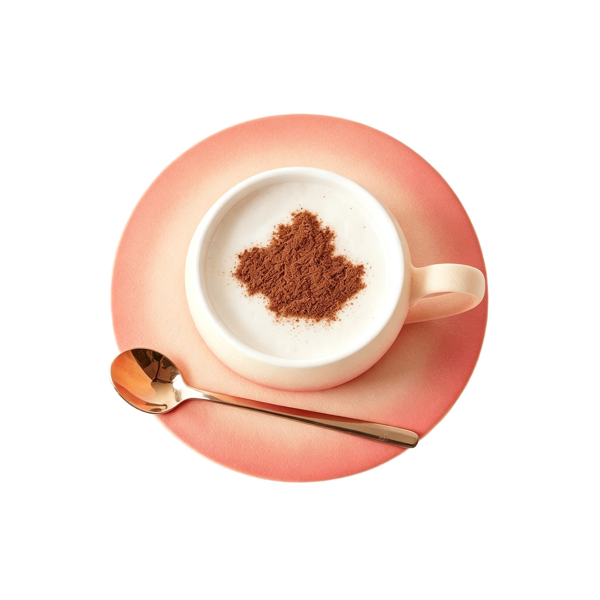 Sunset Kaolin Ceramic Cup & Saucer Set