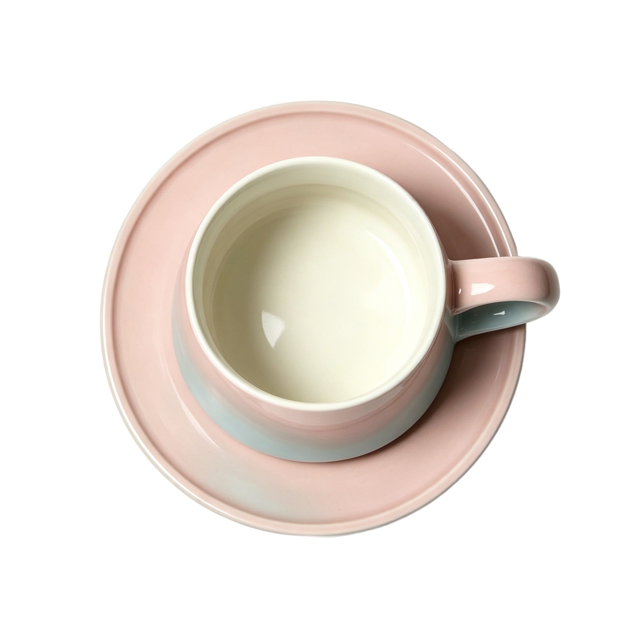 Woven Mist Blue Cup & Saucer Set