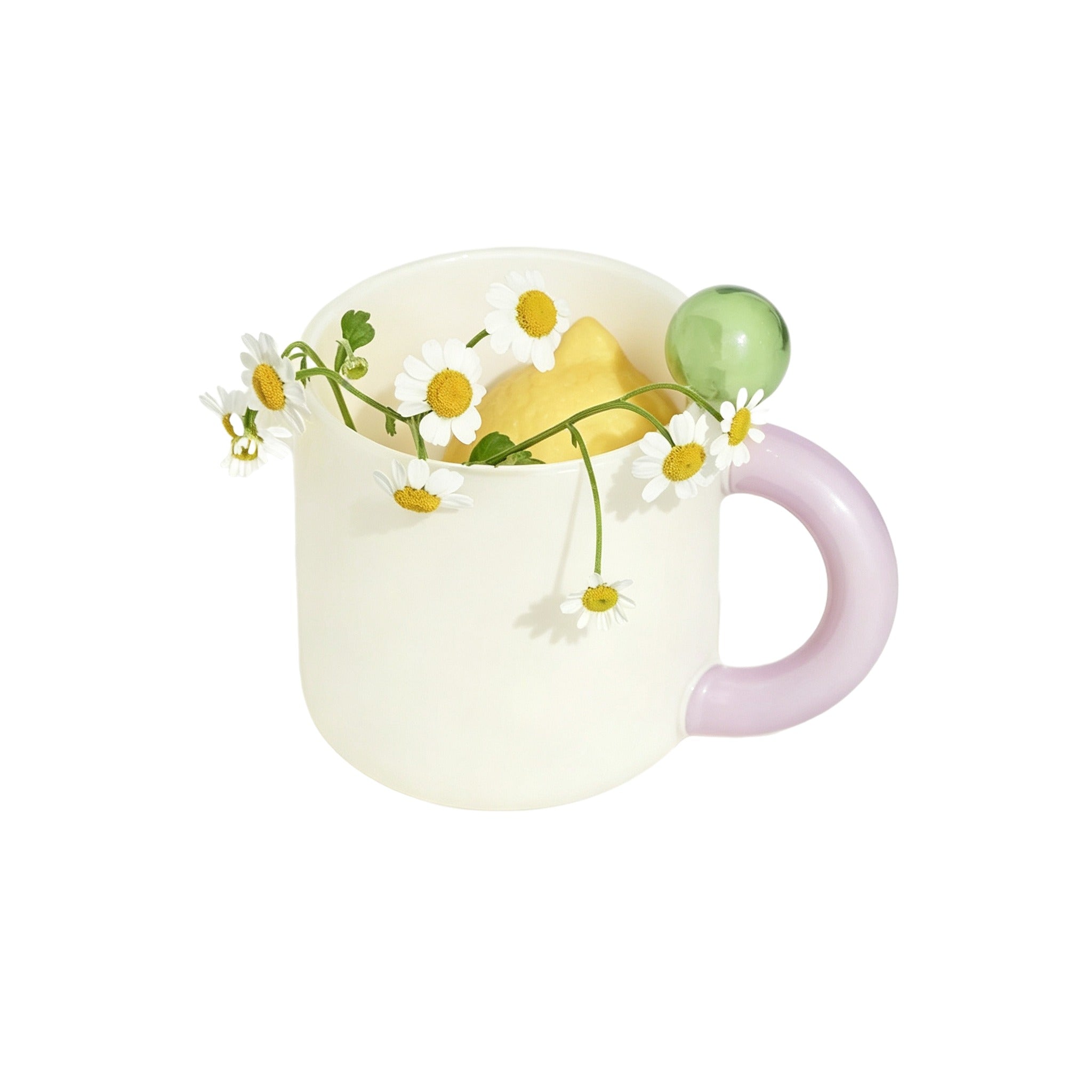 Handmade Colored Frosted Glass Cup