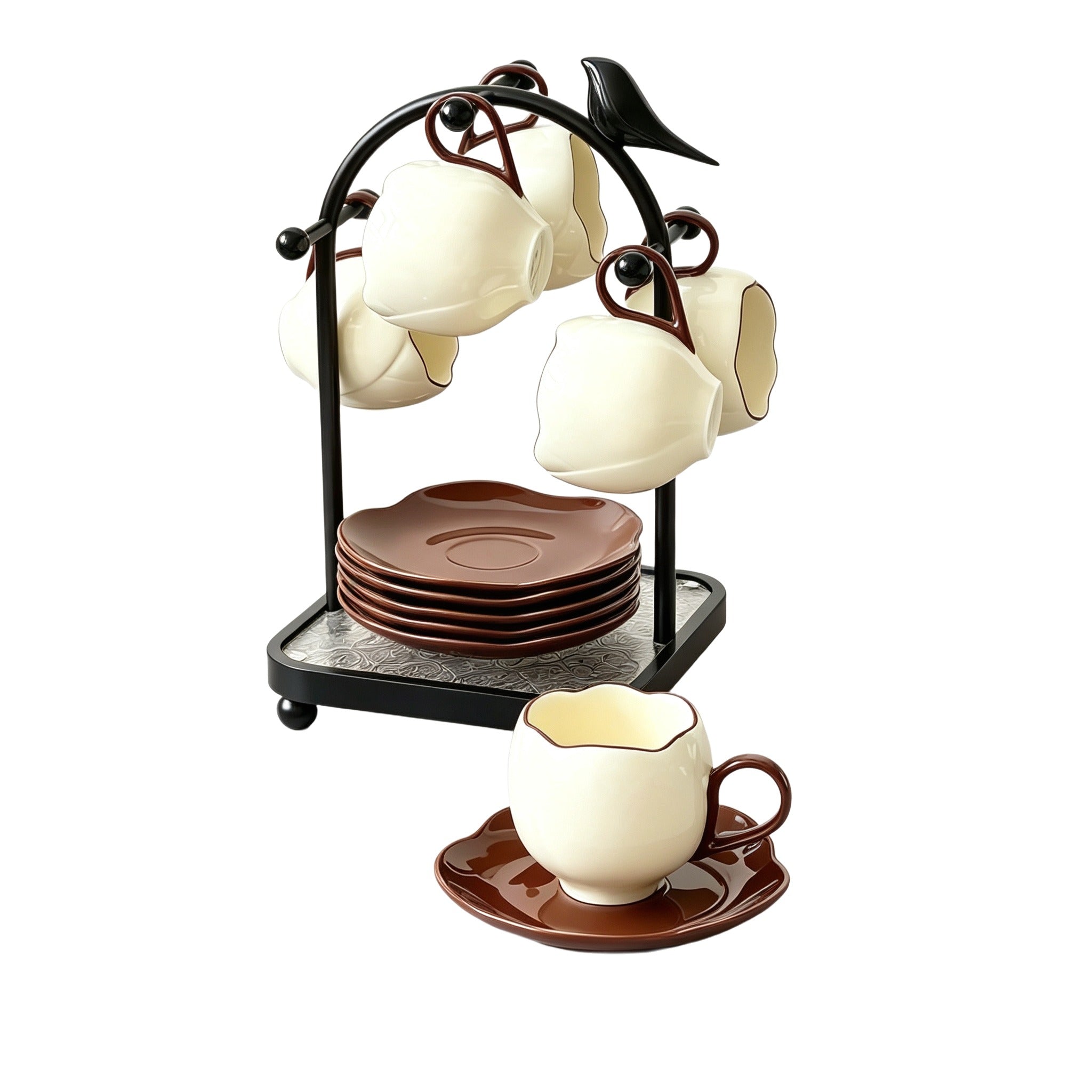 56一个9.9，一套（4个）39.9Tulip Ceramic Cup Set