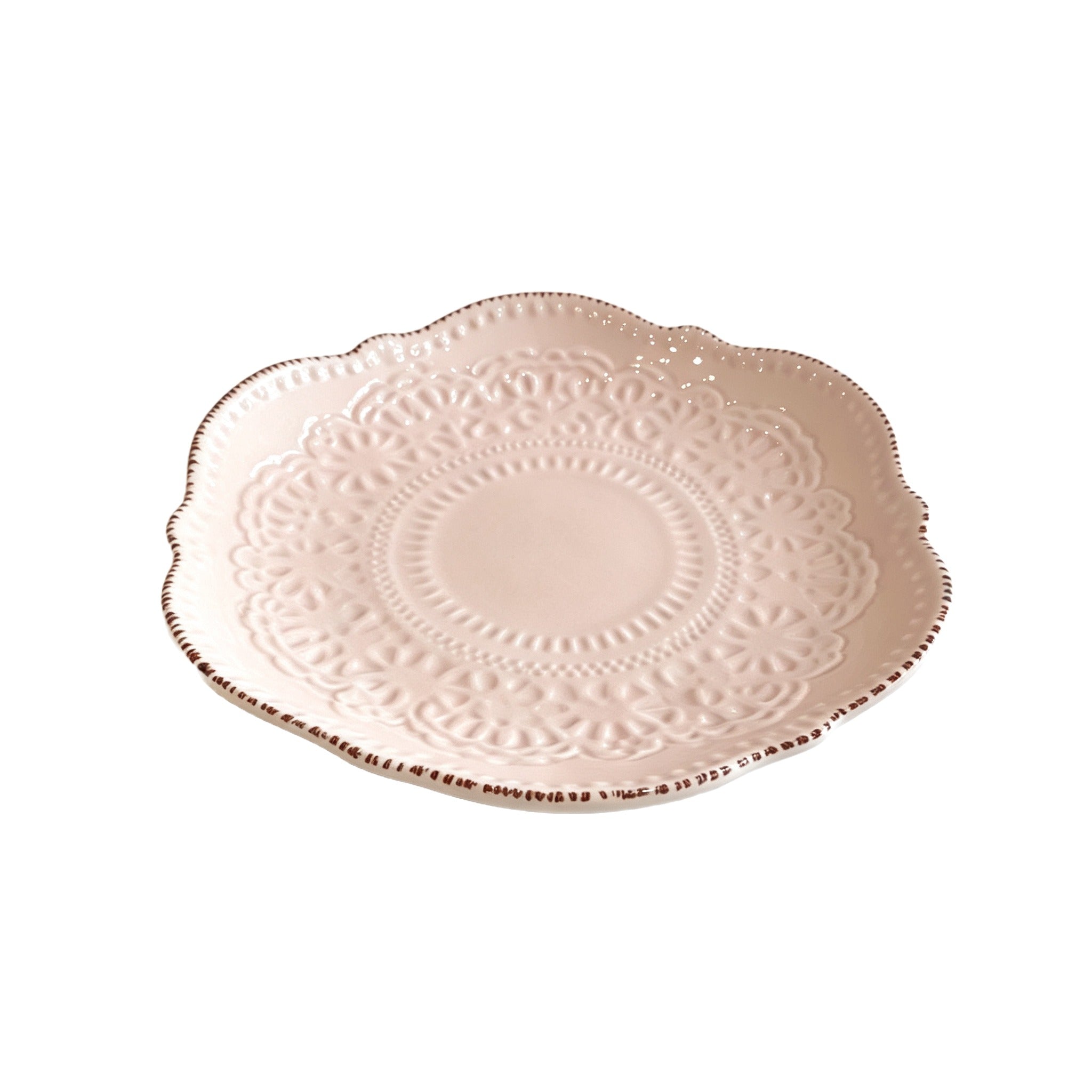 Classic Embossed Dessert Plate