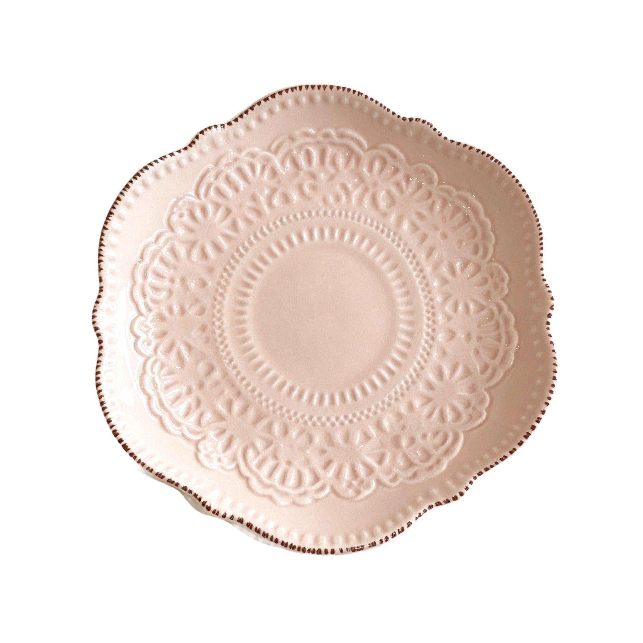 Classic Embossed Dessert Plate