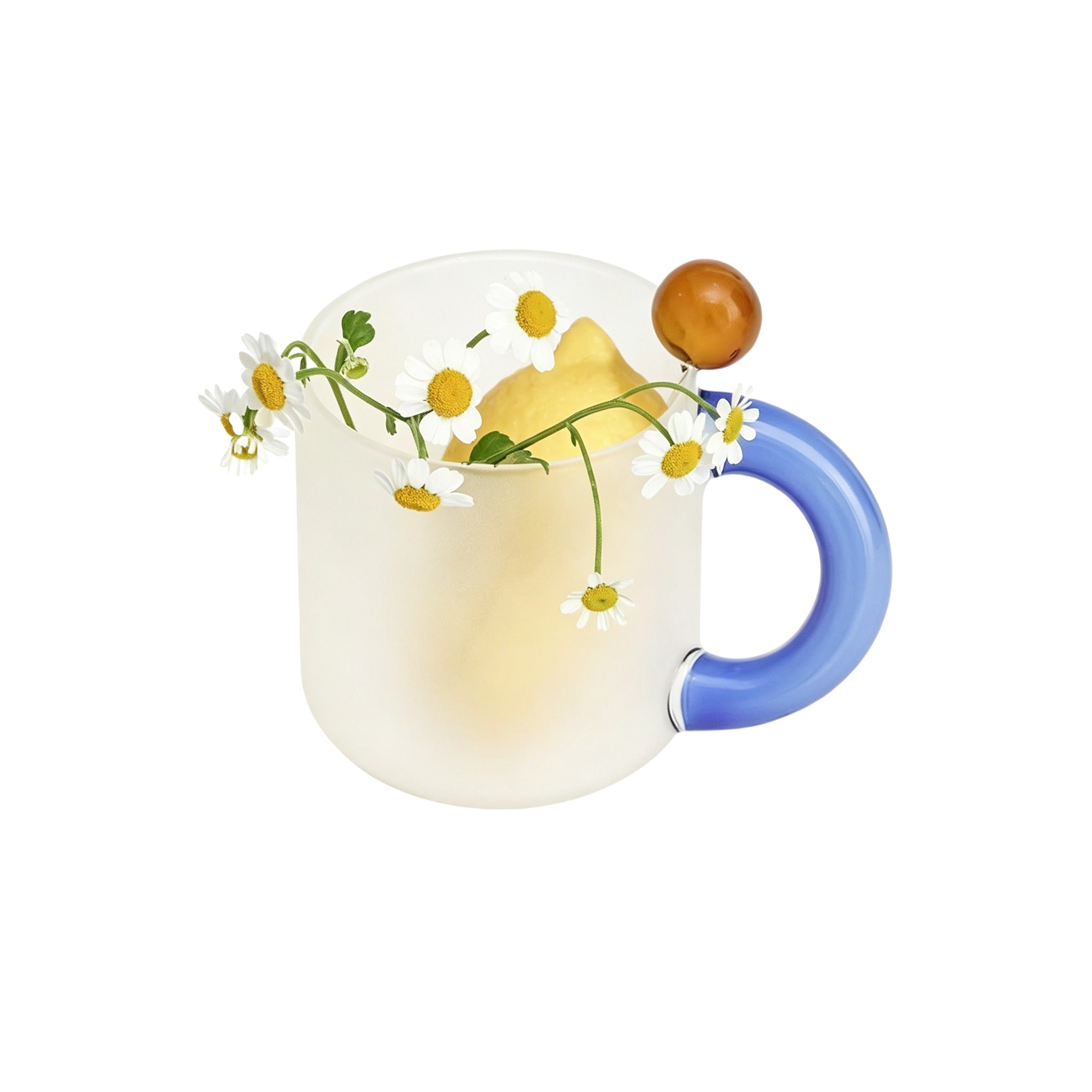 Handmade Colored Frosted Glass Cup